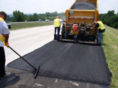 County paving Earl Warren Rd. in Beech Grove
