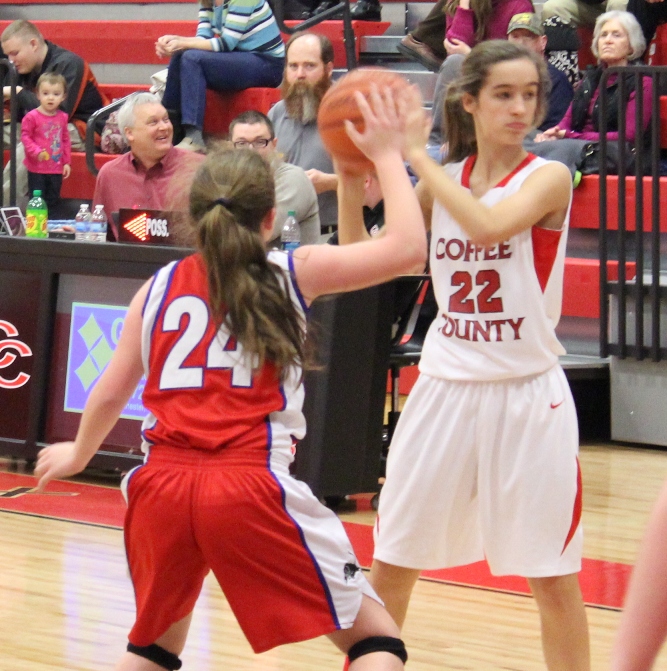 Coffee County Middle School Lady Raiders Open Conference Tournament With a Win