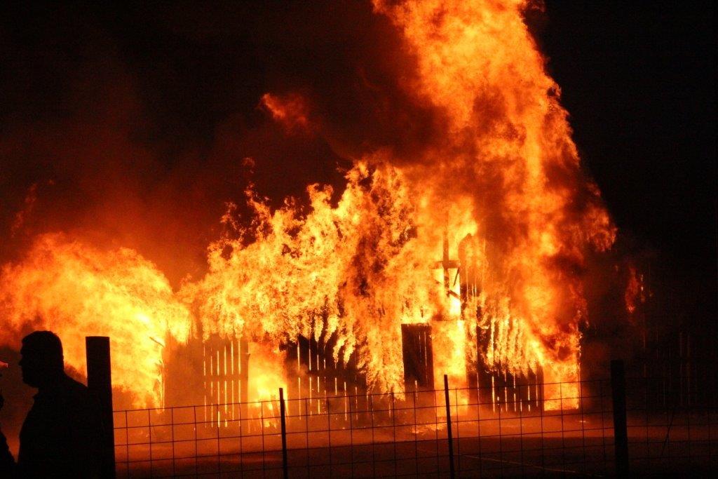 Animals Saved As Fire Takes Down Barn