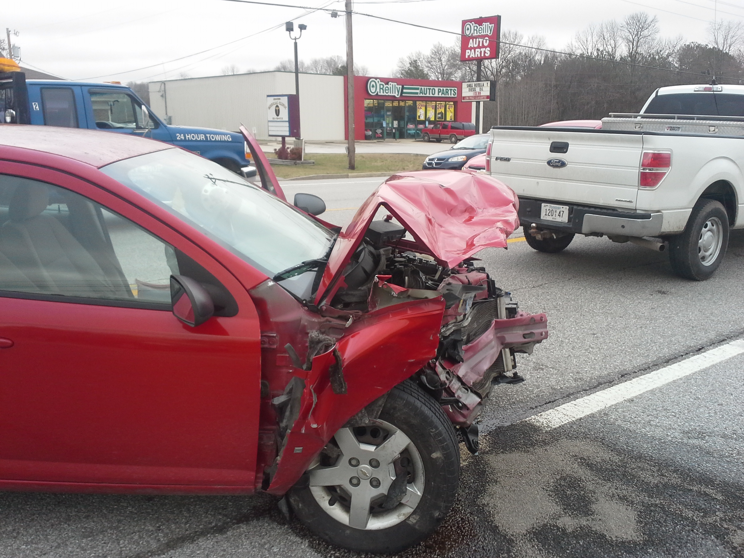 Three Vehicle Crash In Manchester