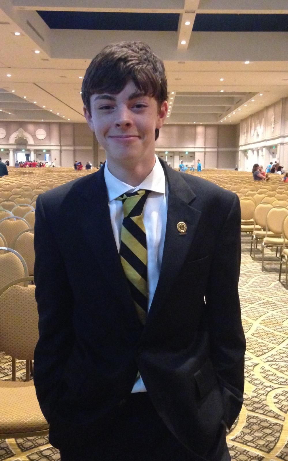 Westwood Middle Student Austin Burch Elected National Junior BETA Club President