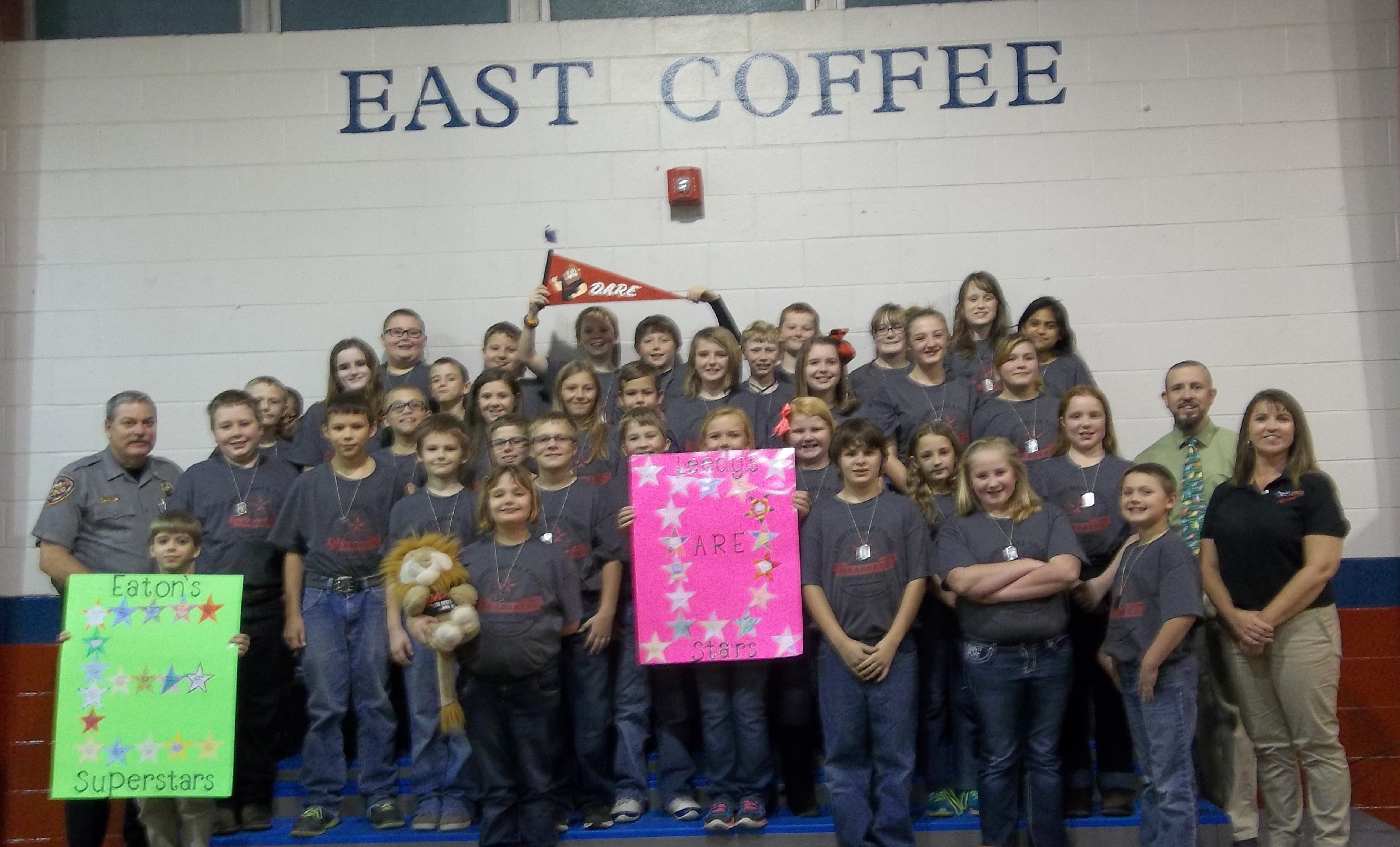 East Coffee Elementary School Receives Grant and DARE Students Graduate