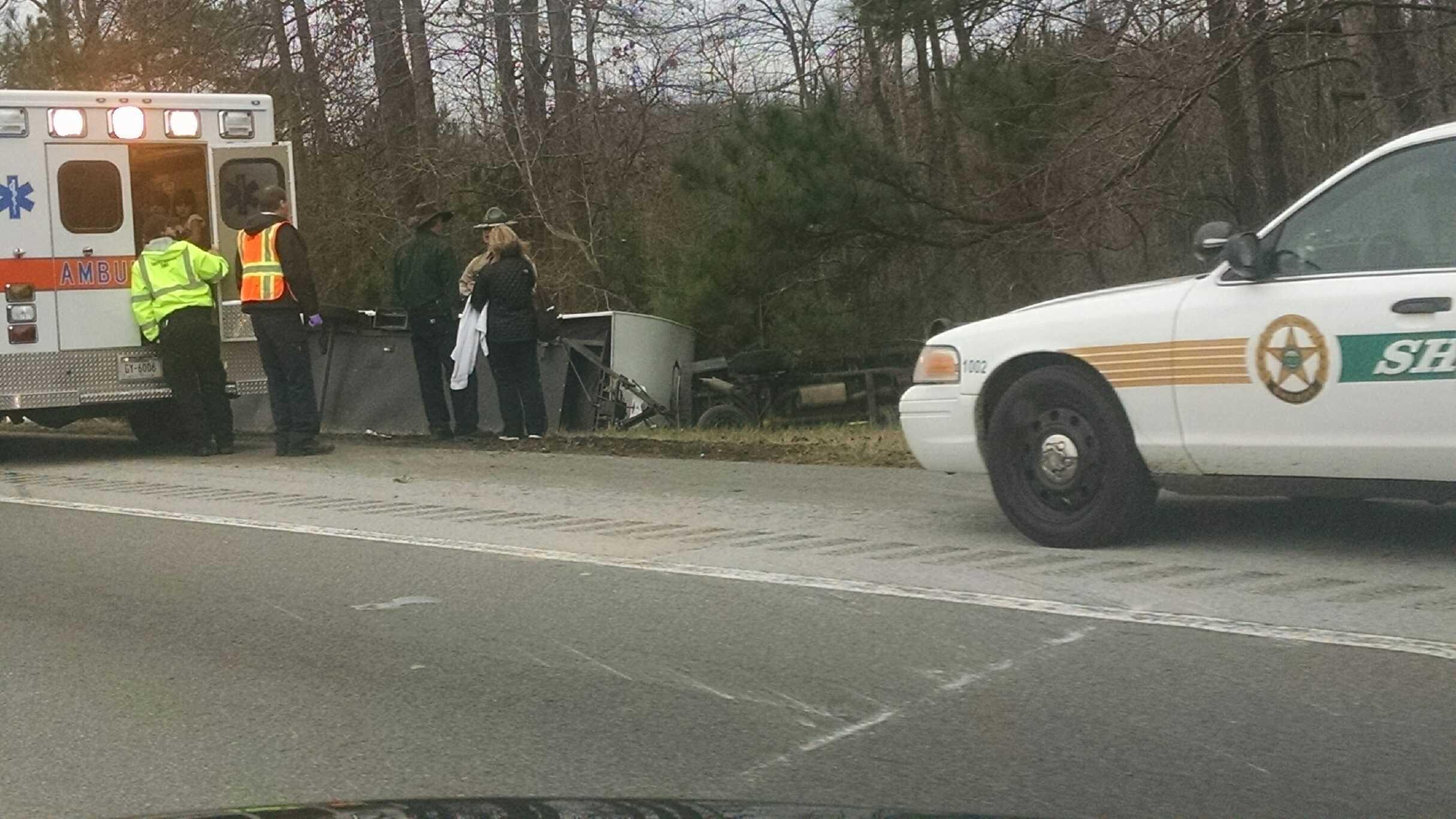 One Vehicle Crash on I-24