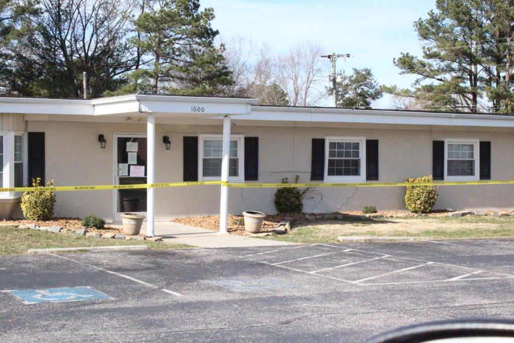 Vehicle Crashes into Manchester Business