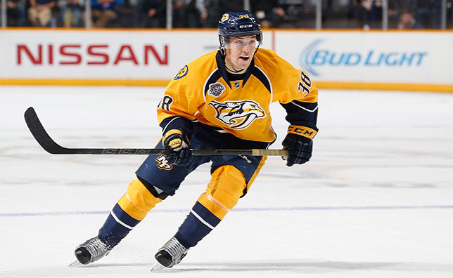 Arvidsson Tallies Twice, Preds Sweep Opening Trip in New York