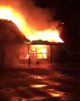 Mountain Fire Burns Two Businesses