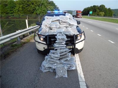 100 pounds Marijuana found after Traffic Stop