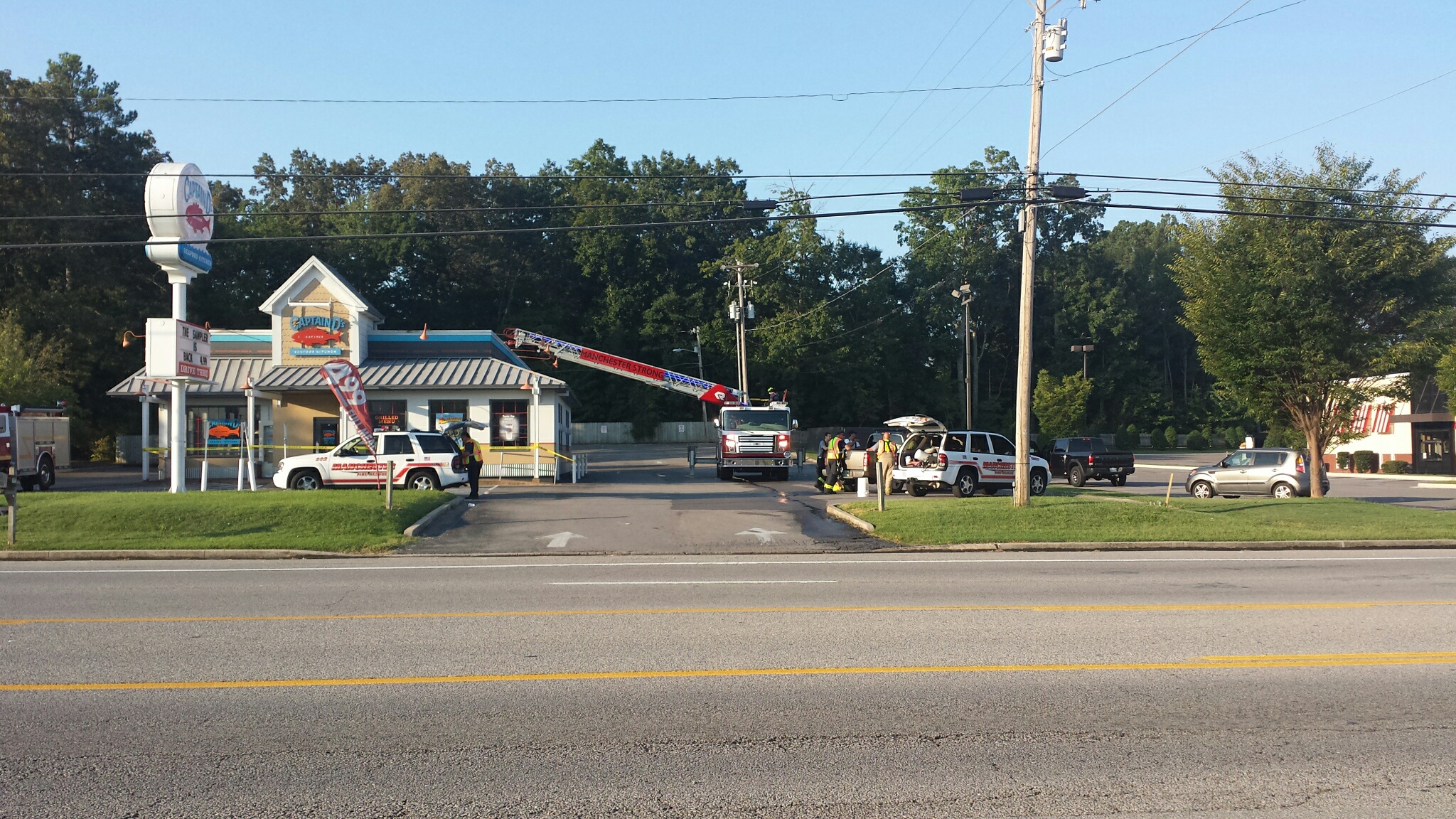 Fire at Captain D’s in Manchester