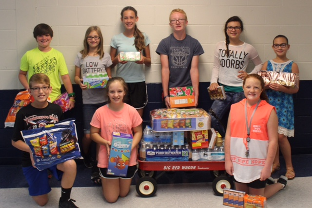Westwood Middle School Students Helping Others