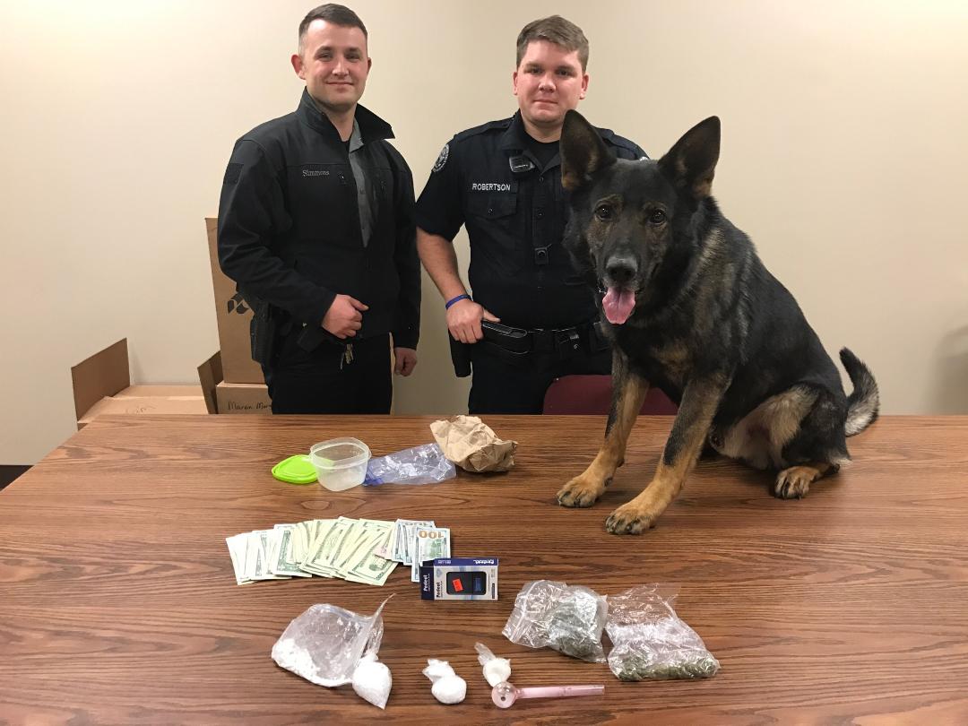 Coffee Co. Deputy, Manchester Officer and K-9 make Drug Bust