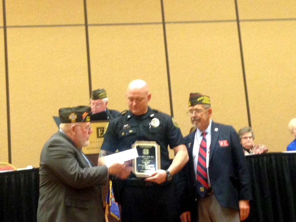 Manchester PD Officer Receives VFW’s Tennessee Officer of the Year