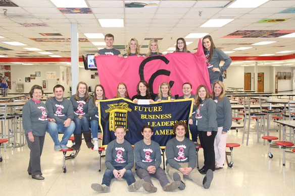 Coffee County FBLA Presents $8,000 check to Tennessee Breast Cancer Coalition