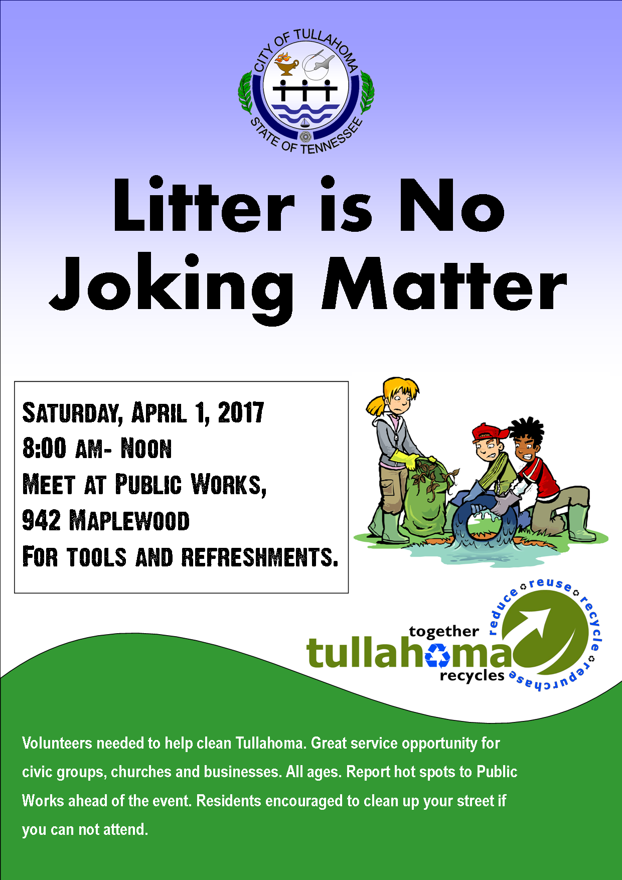 Clean Up Day set for Tullahoma