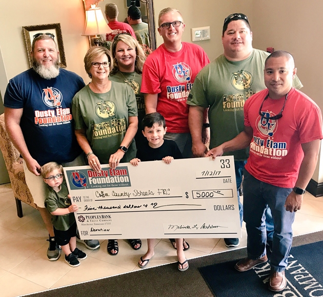Dusty Elam Foundation Donates $5,000 to Coffee County Students