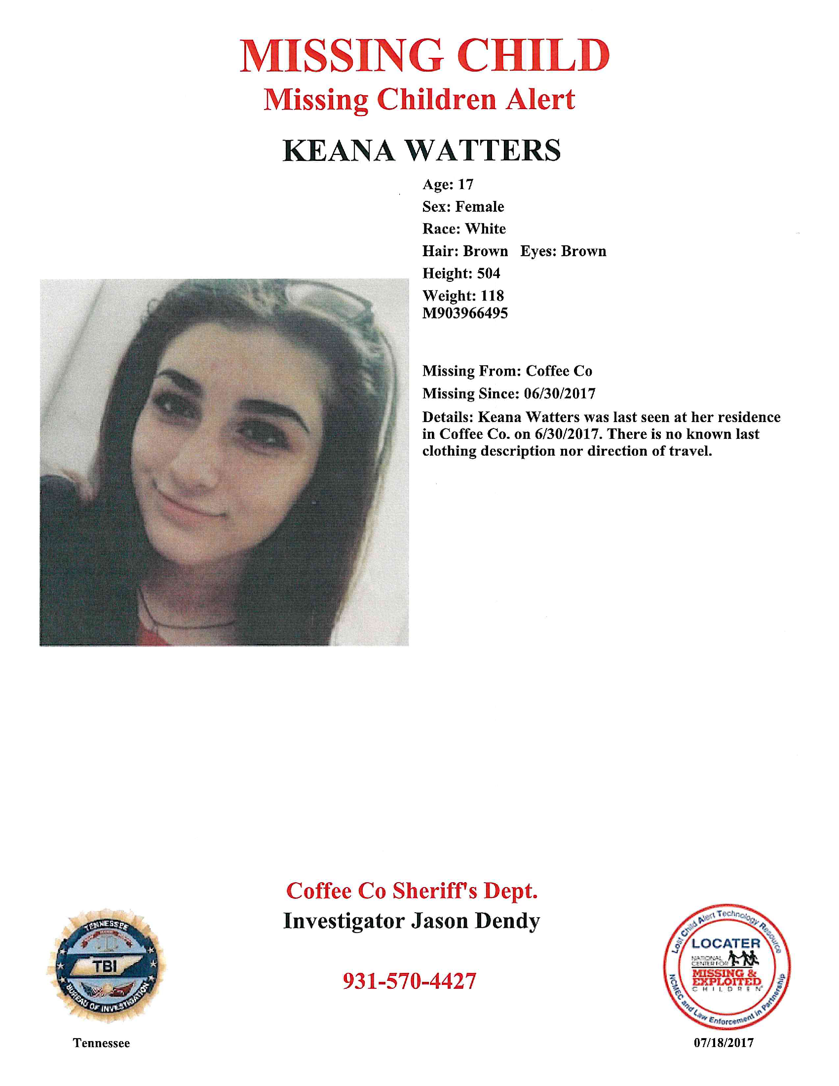 Missing Child Alert
