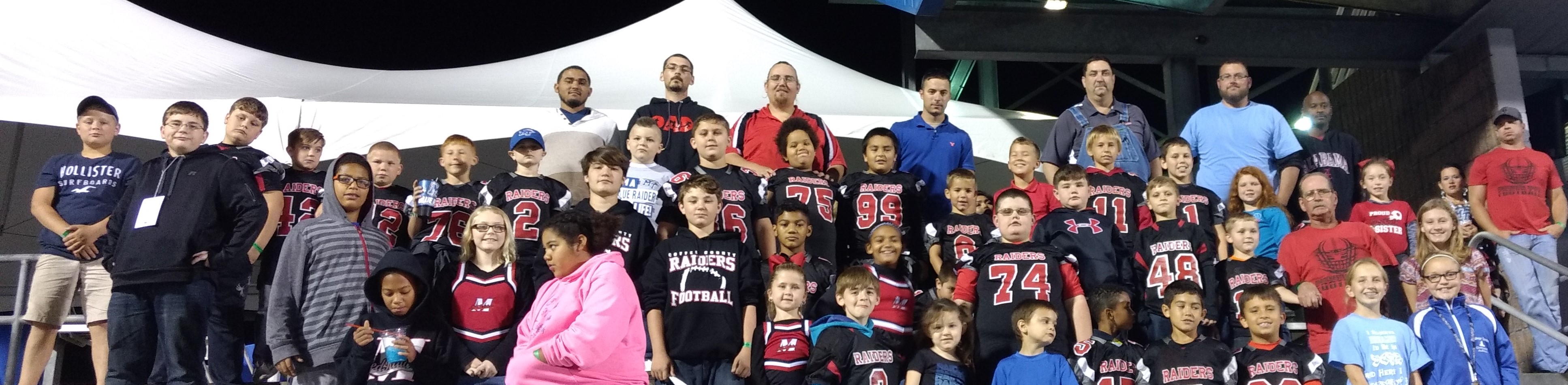 Manchester Youth Football is Guest of MTSU for Blackout Game