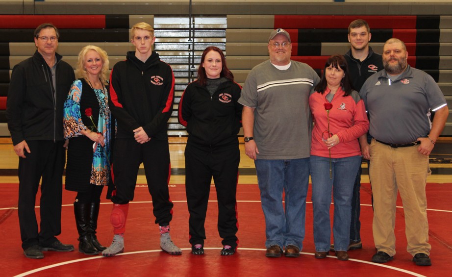 CHS Wrestling Splits Tri-Match on Senior Night