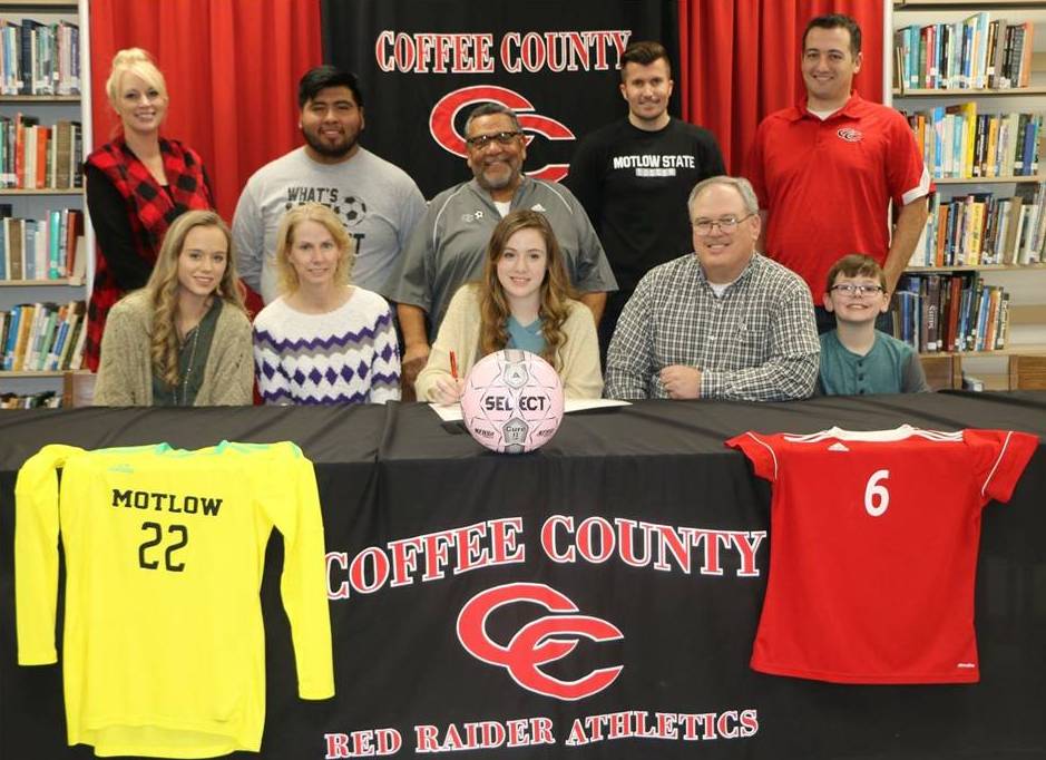 Ashley Woods Signs Soccer Scholarship with Motlow
