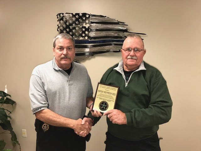 Coffee County Sheriff Department Recognizes Its 2017 Reserve Officer of the Year