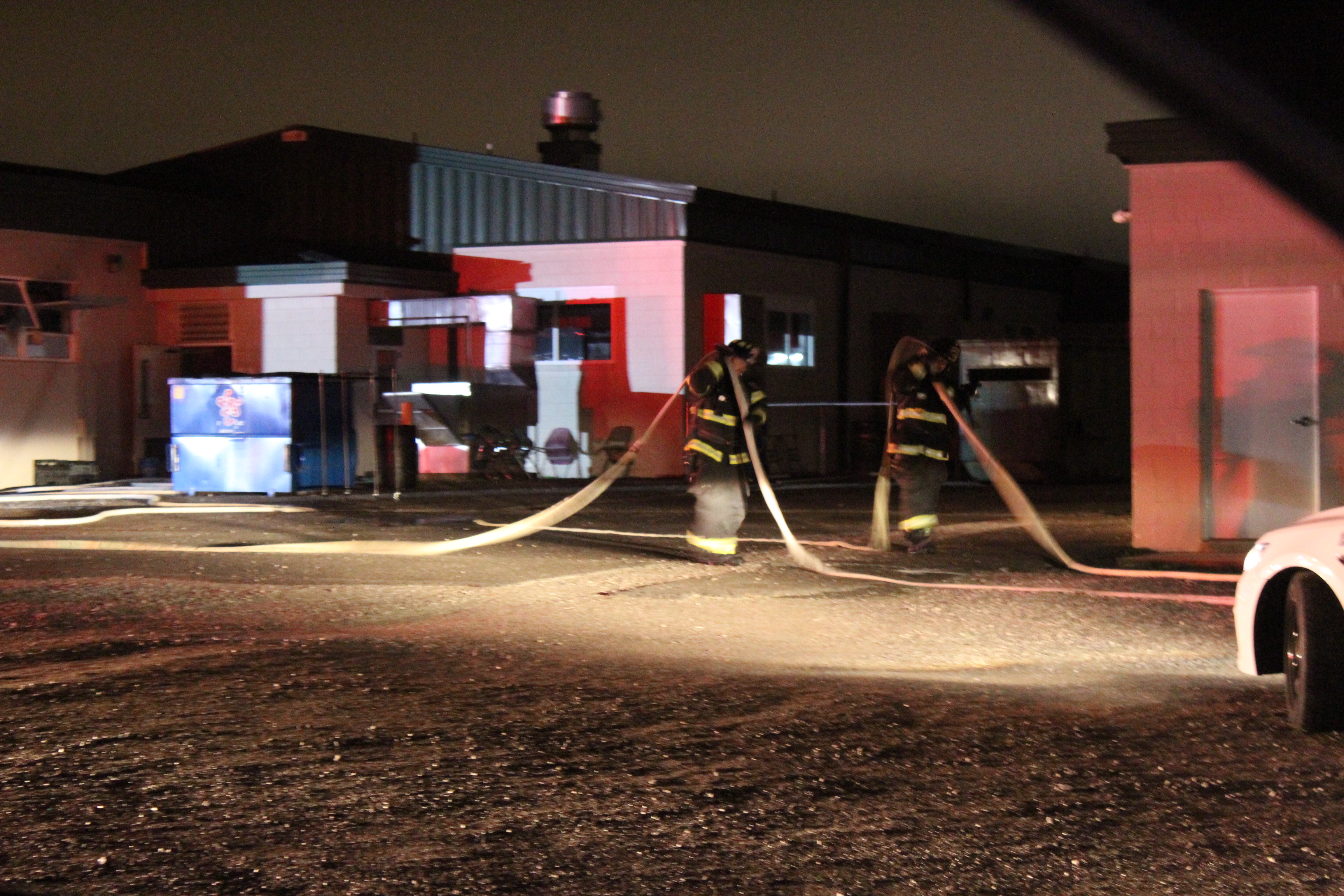 Saturday Night Fire at Westwood Middle School