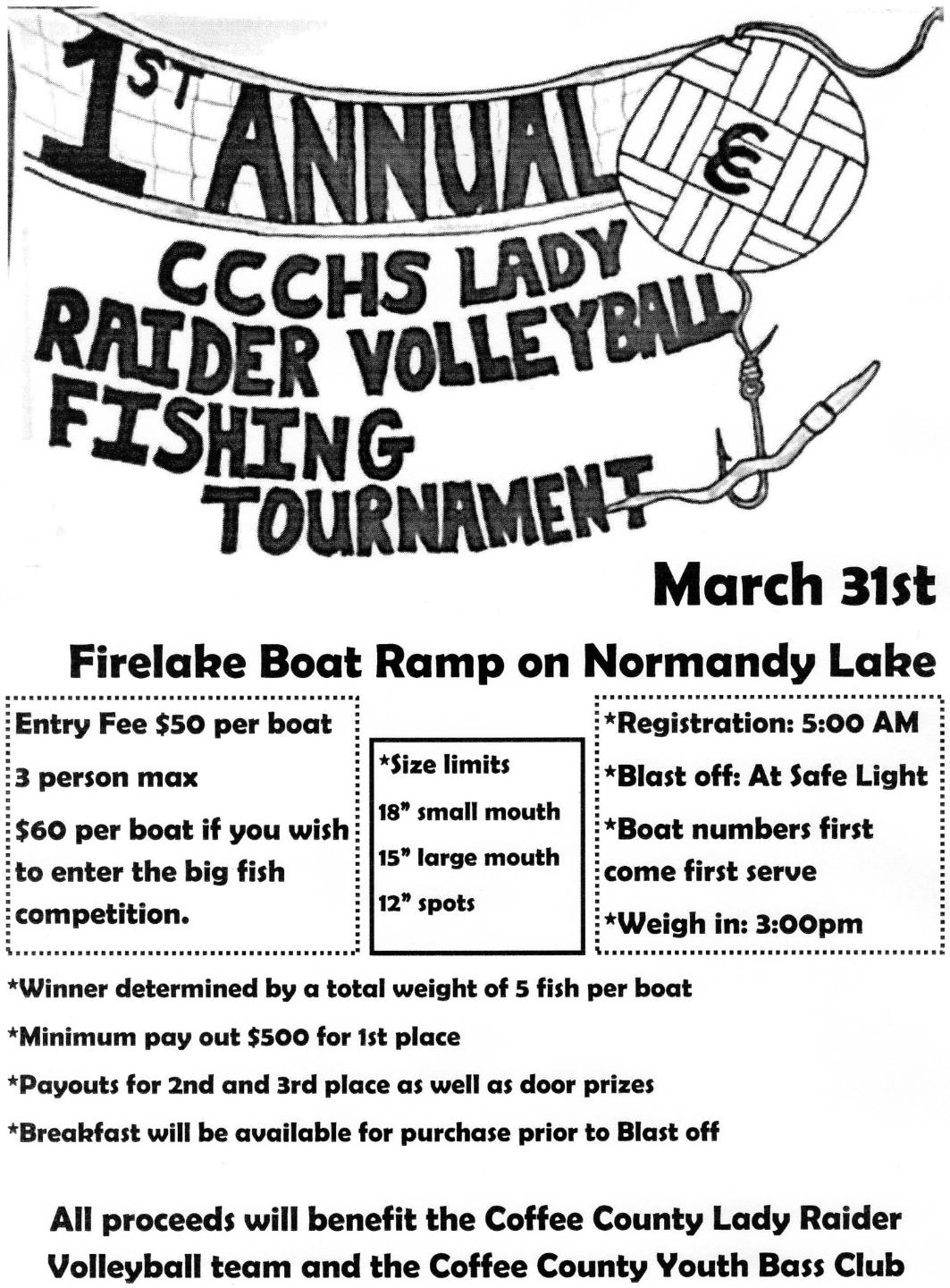 CHS Volleyball Team and CHS Bass Club Team Up for Tournament