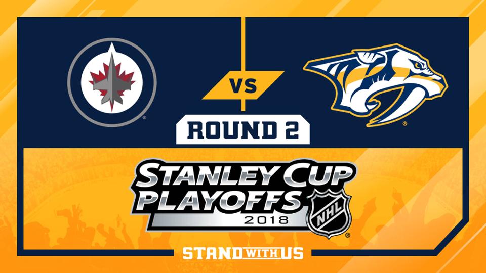 Favorable Effort, 48 Shots Not Enough as Preds Fall to Jets in Game 1