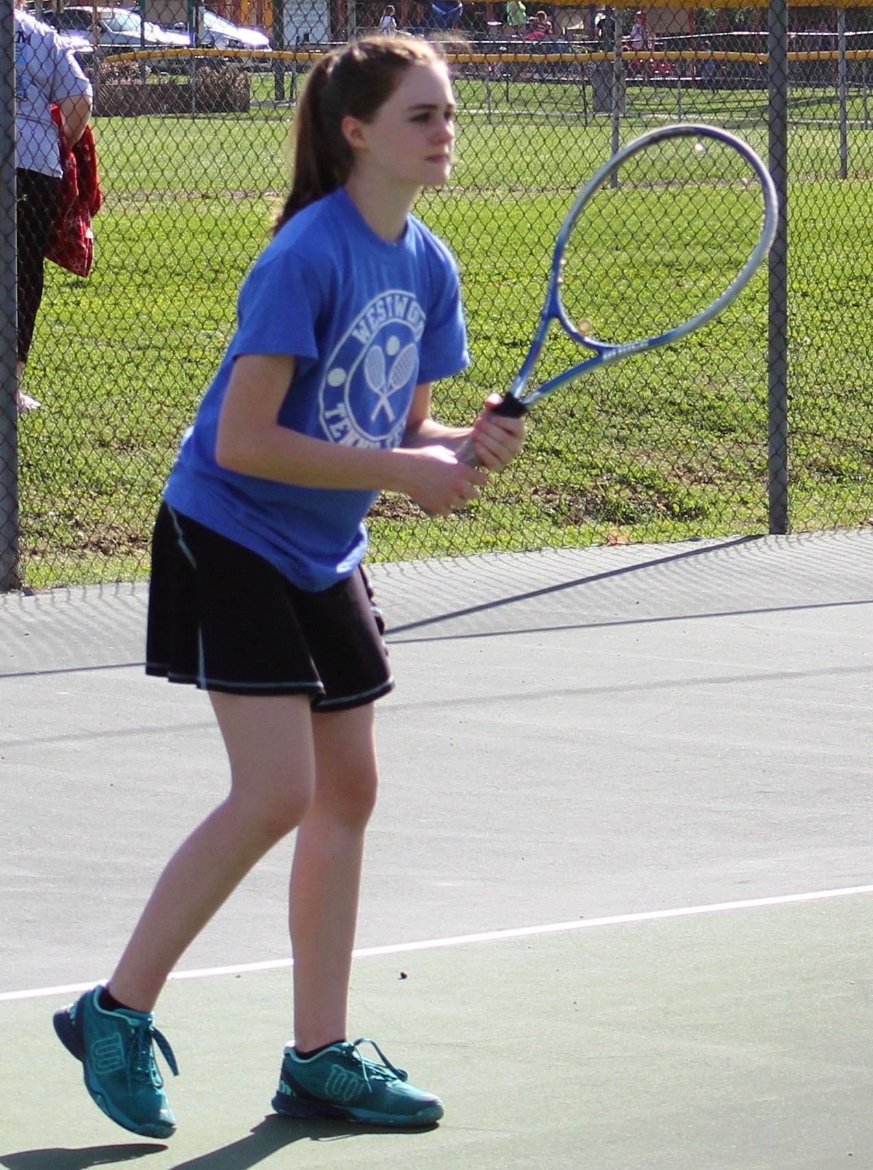 Westwood Tennis Gains Split at Warren County