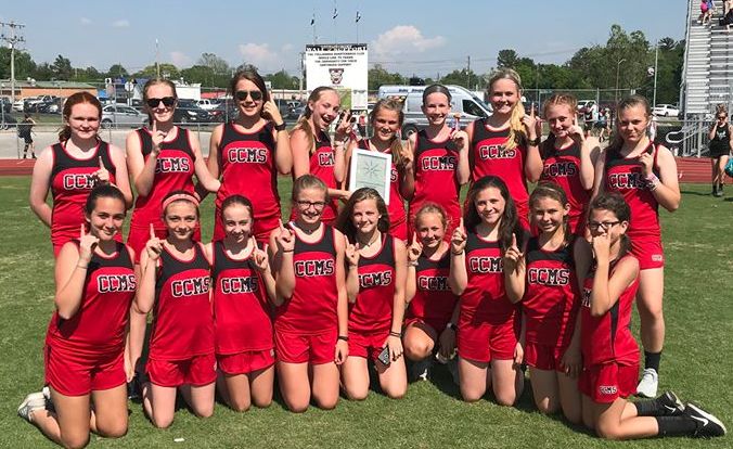 CCMS Lady Raider Track Wins CTC Championship; Red Raiders Finish 3rd