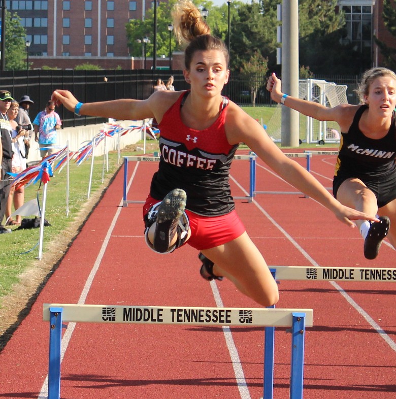 Sarah Pearson Carries Torch for Coffee County Track at State Meet on Thursday
