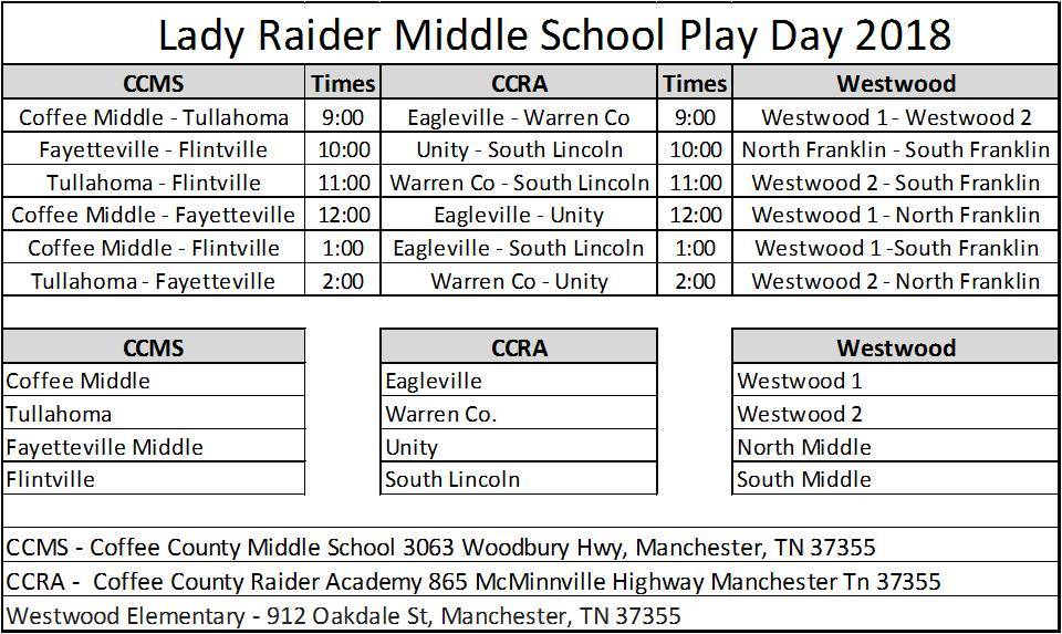 Middle School Volleyball Play Day is Saturday