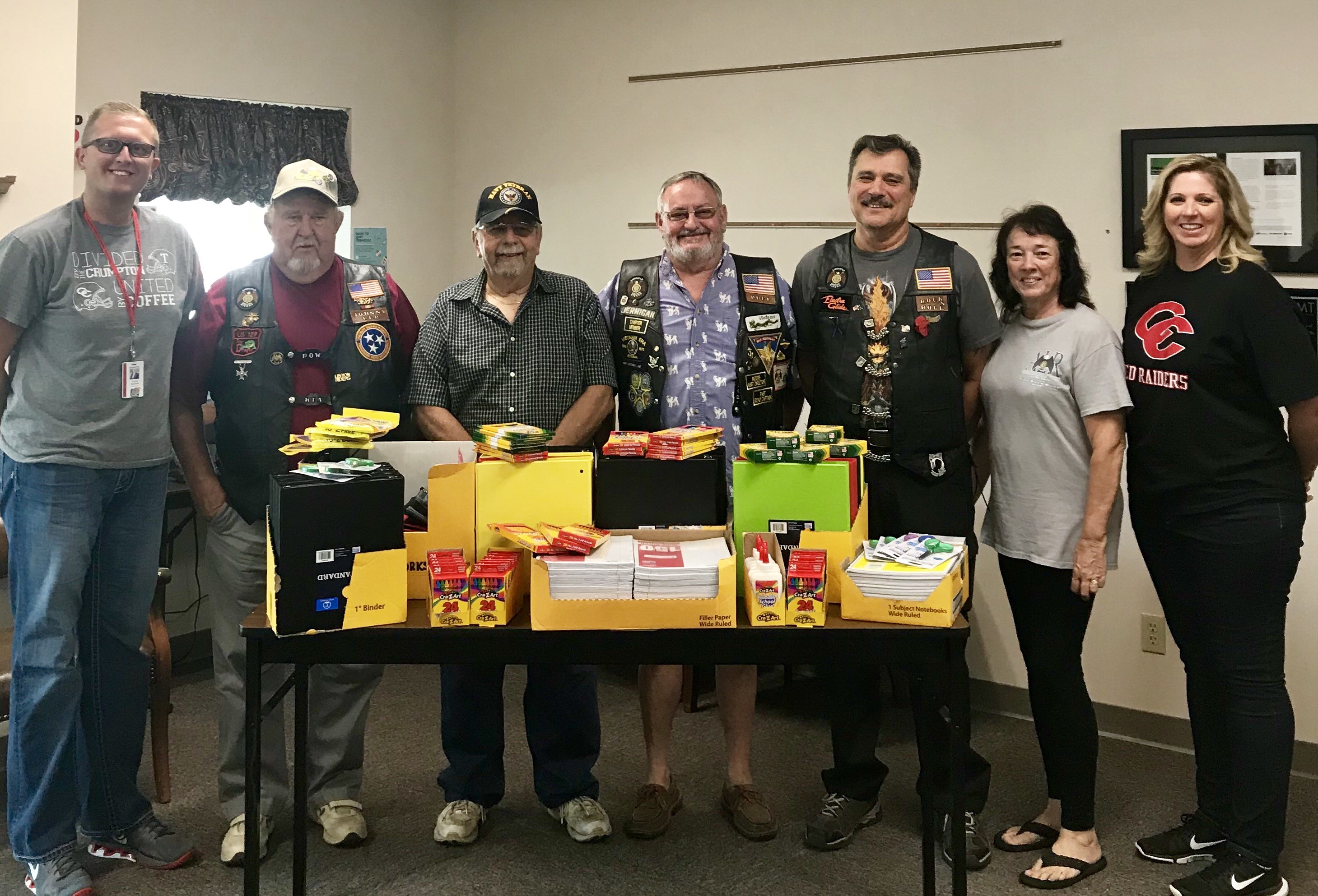 American Legion Riders make Donation to Schools