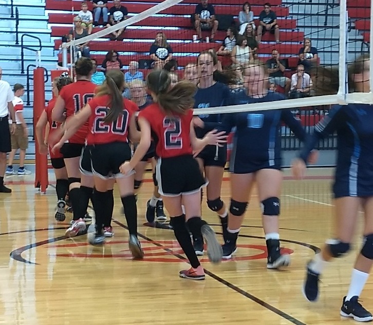 Westwood Volleyball Beats Coffee Middle Volleyball in Backyard Battle