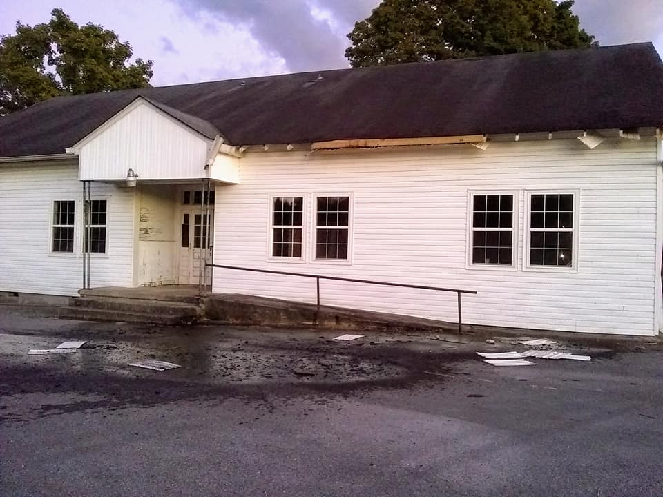 Damage done to Asbury Community Center