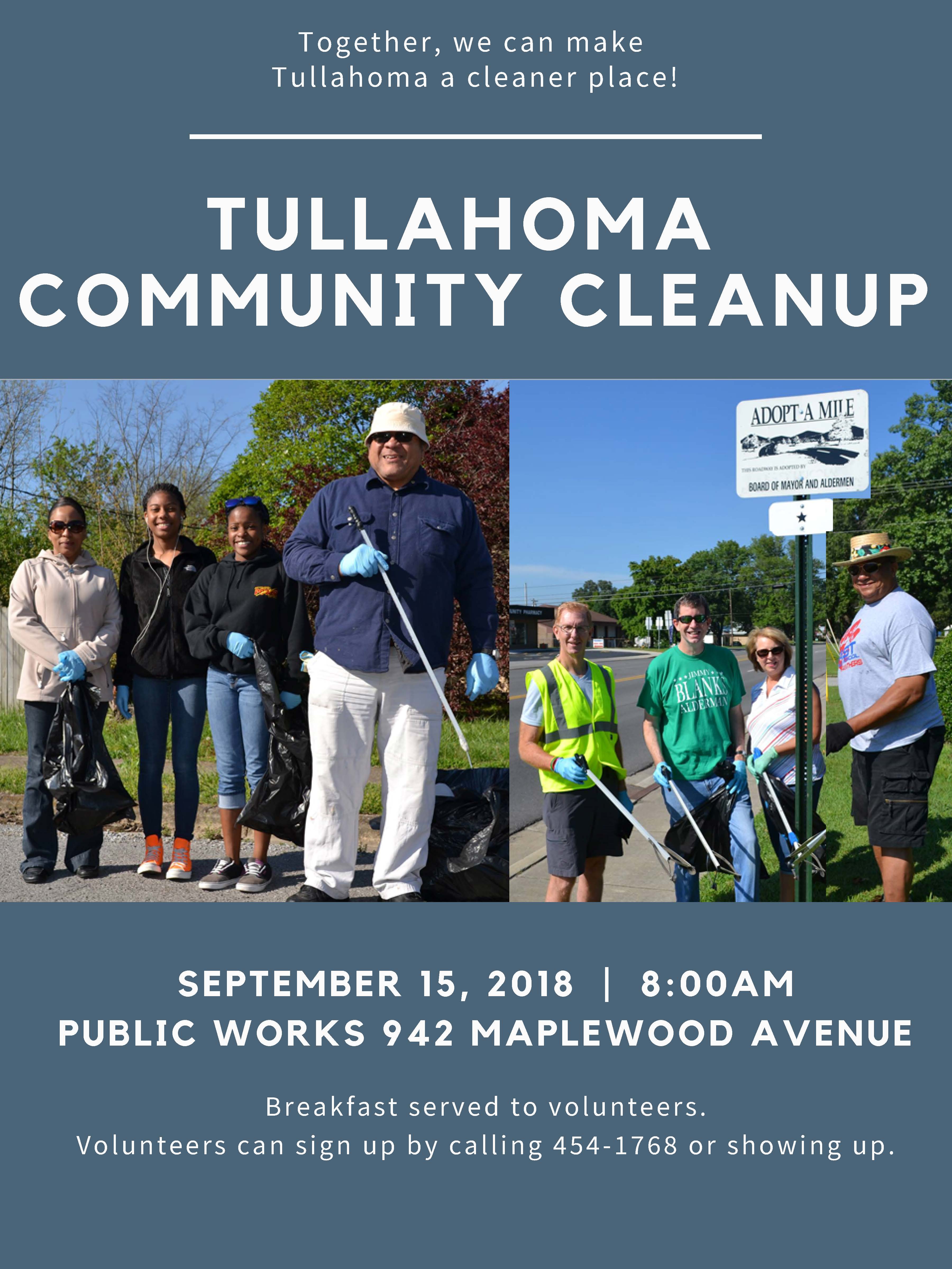 Volunteers Needed for Clean Up Day in Tullahoma