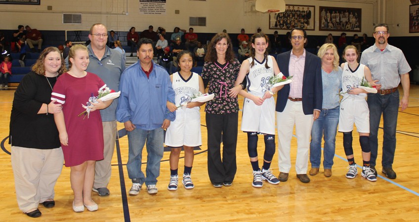 Westwood Earns Split on 8th Grade Night
