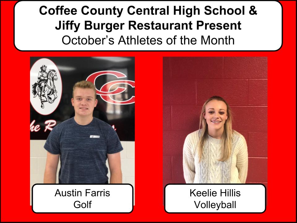 Coffee County CHS Names Student-Athletes of the Month