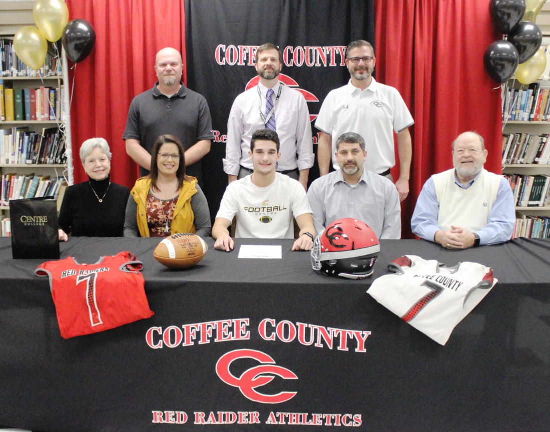 Andrew Mahaffey Signs Football Scholarship to Centre College