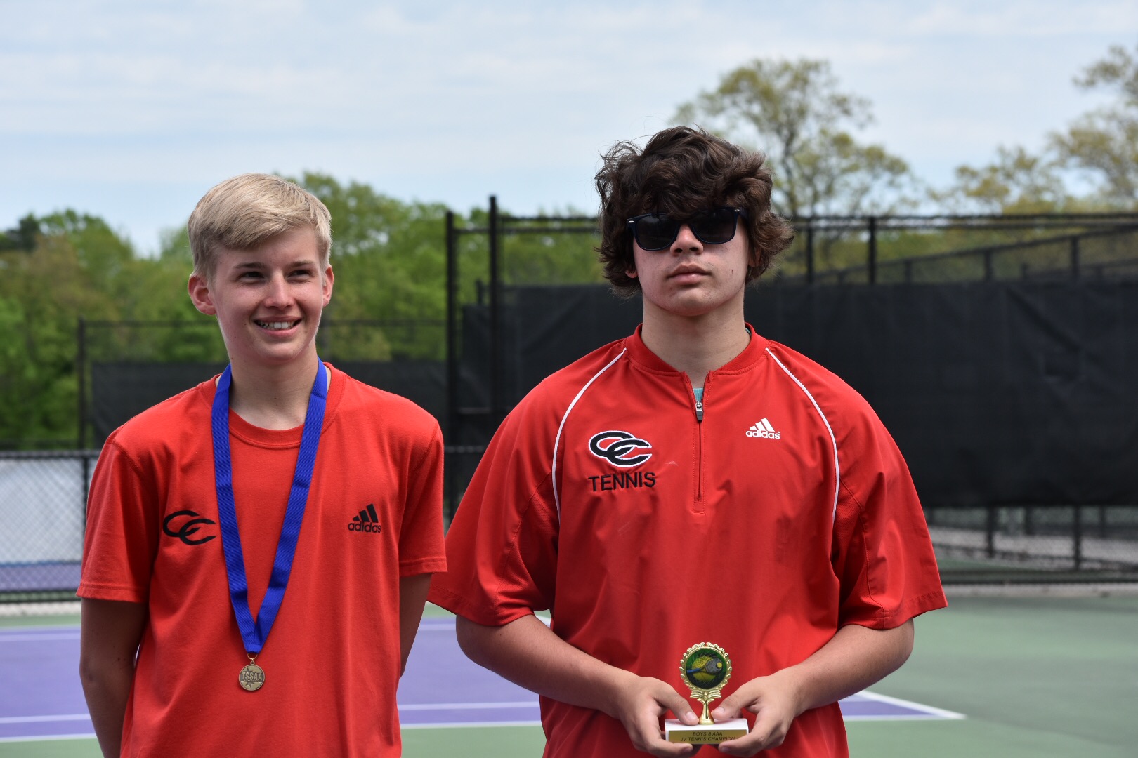 Coffee County Tennis Collects Hardware in District Tournament on Saturday