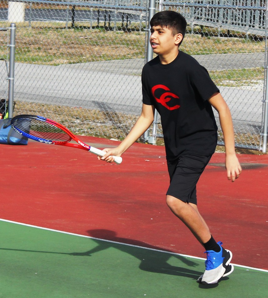 Coffee County Middle School Tennis Sweeps Warren County on Tuesday