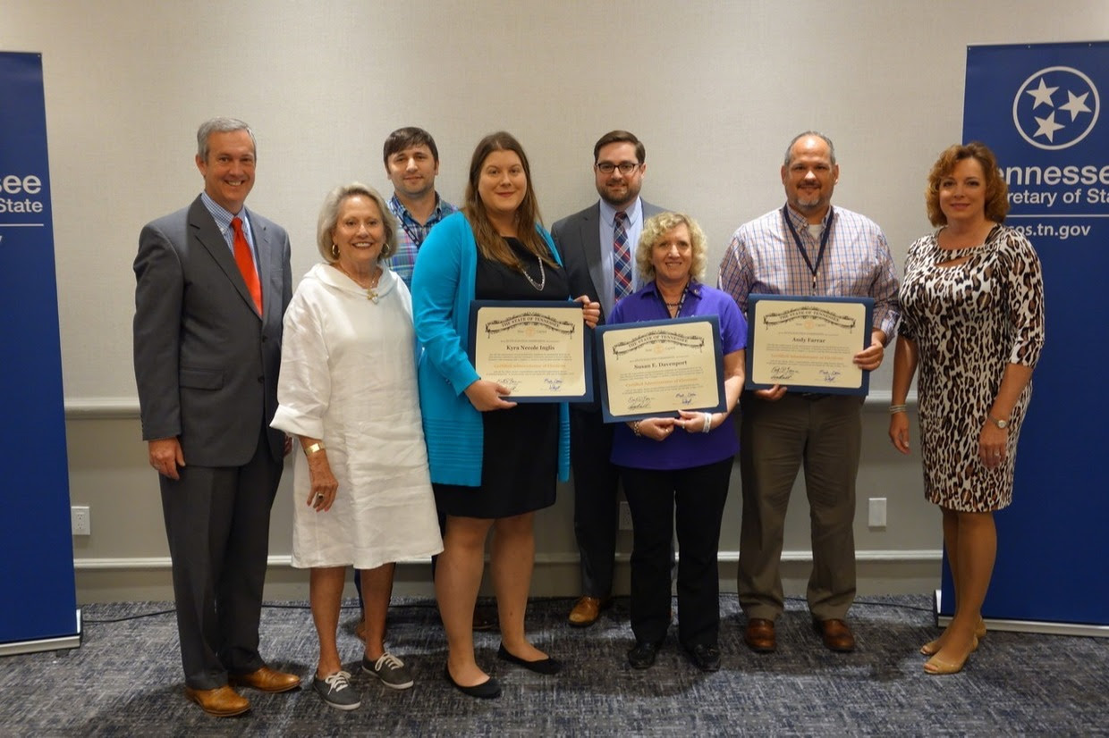 Coffee County Administrator of Elections becomes State Certified