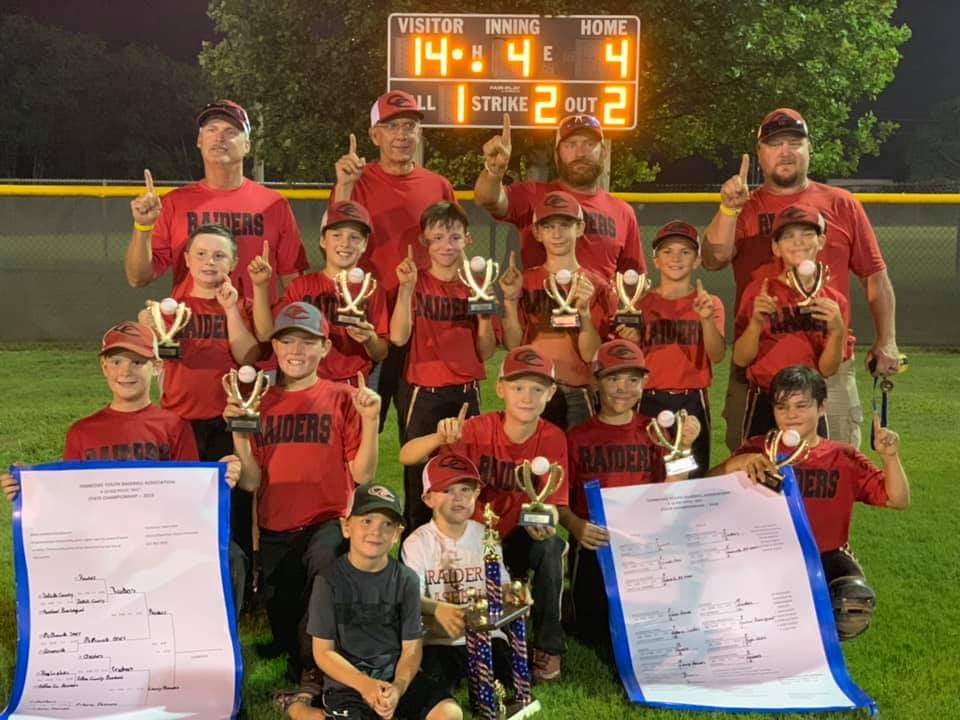 Coffee County Raiders 10U Baseball Team Wins State Title
