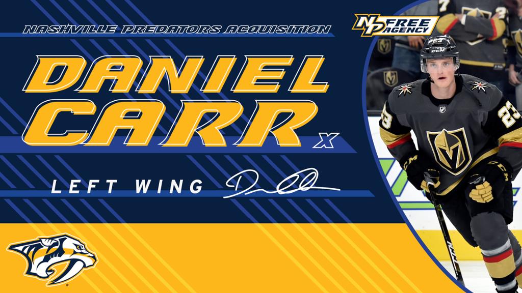 Carr Ecstatic to Join Preds, Ready to Prove Himself with New Opportunity