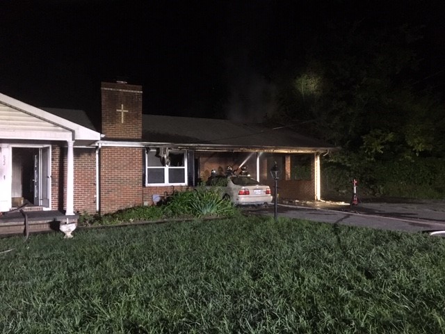 Manchester Fire Department battles early morning Friday fire