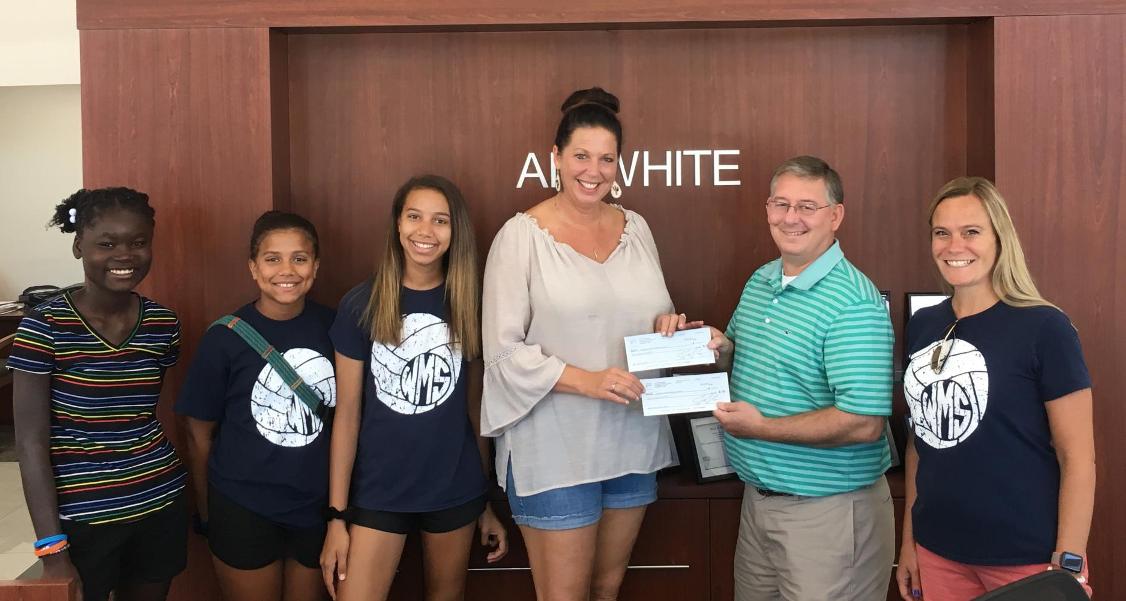 Al White Ford/Lincoln Helps Westwood Middle Teams Raise Funds