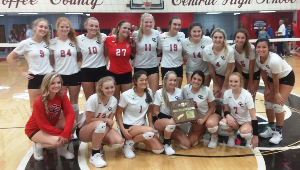 Coffee County Volleyball Captures District Title with Doubleheader Sweep on Thursday