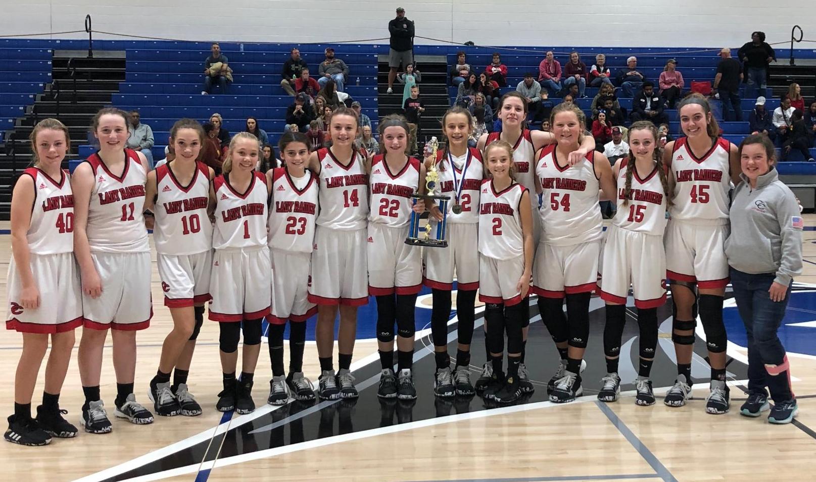 Coffee County Middle School Girls’ Basketball Team Grabs Runner-Up Finish in Rockvale Tournament