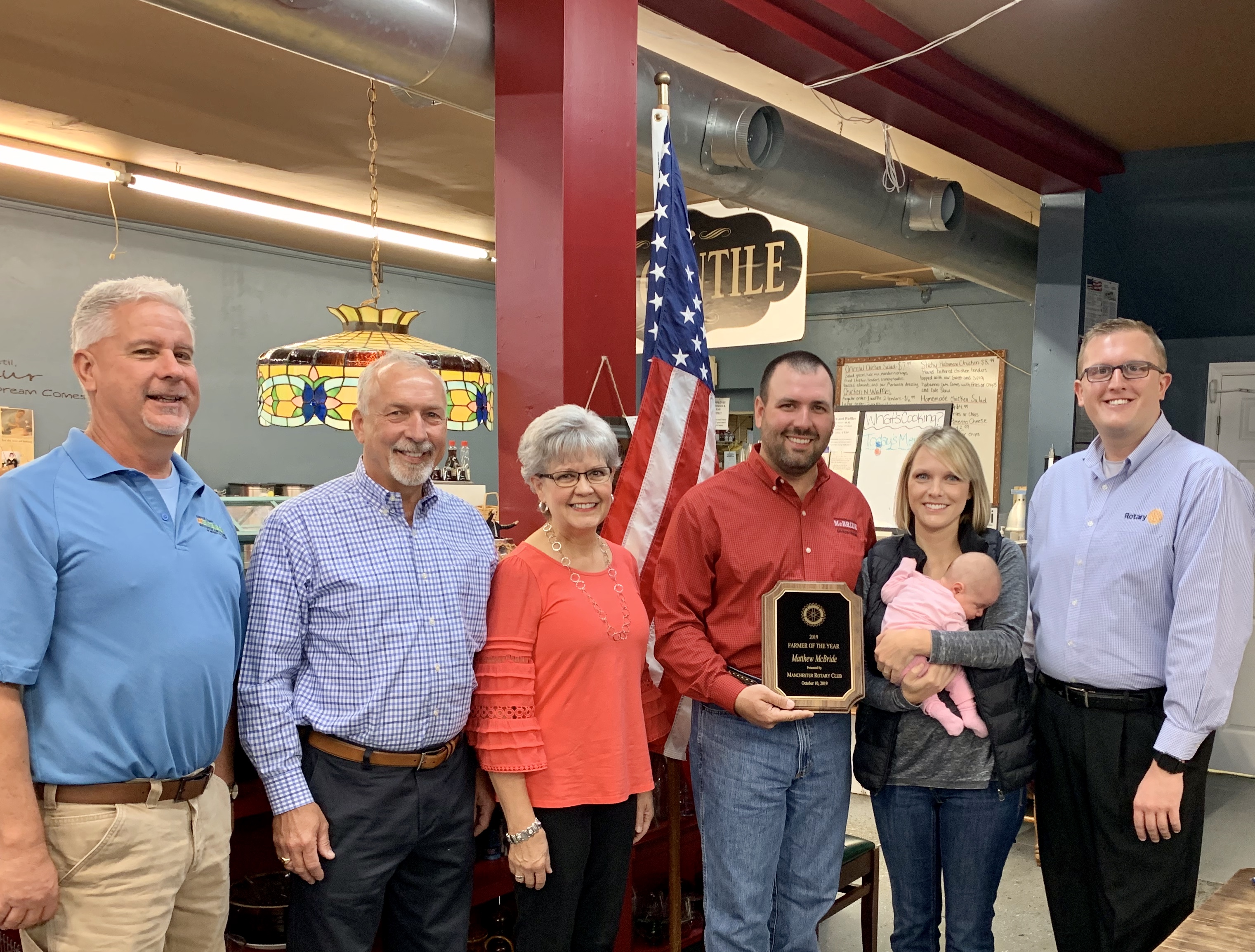 Rotary recognizes Matthew McBride as Farmer of the Year