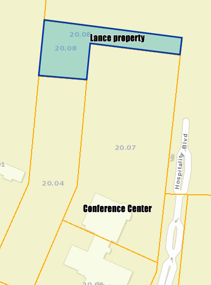 Part of property new conference center outdoor venue placed on is not owned by PBA