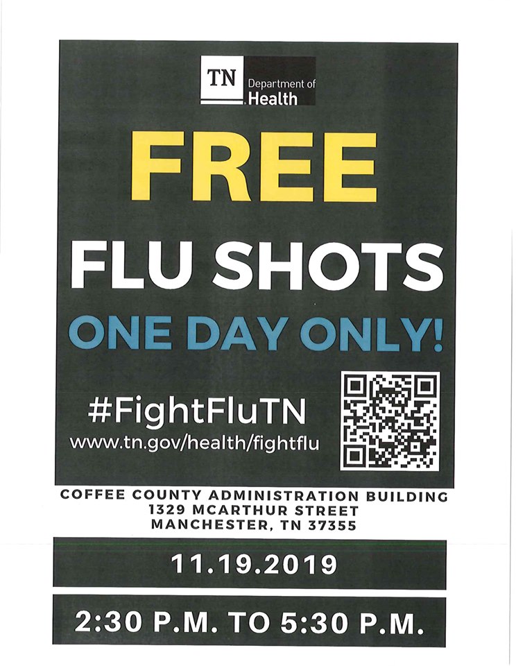Free flu shots available in November