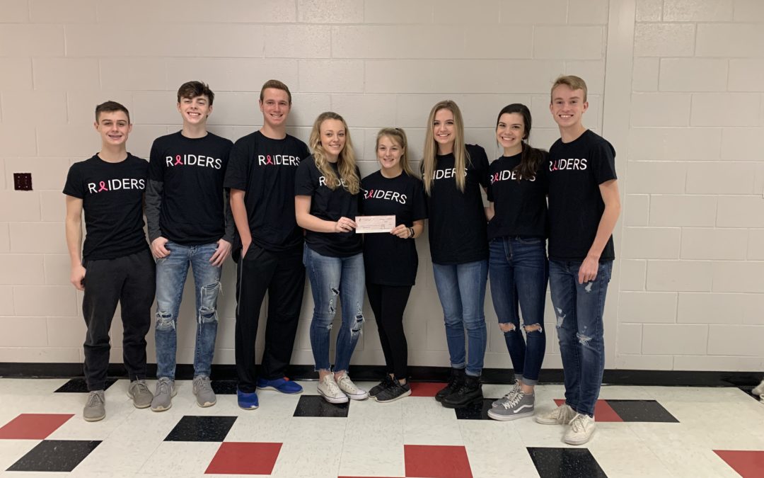 Coffee Co FBLA makes large donation to breast cancer coalition